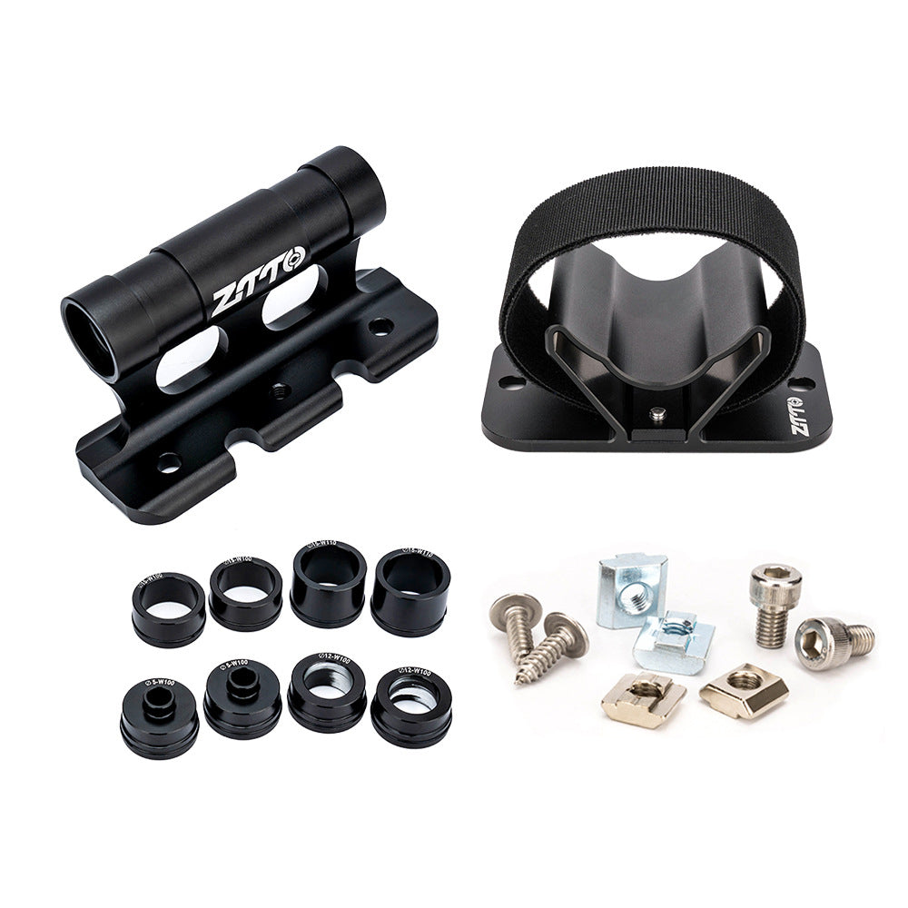 ZTTO Aluminum Alloy Bicycle Rack Mount Kit Front Fork Mount Bracket Rear Wheel Holder Set ZTTO Aluminum Alloy Bicycle Rack Mount Kit Front Fork Mount Bracket Rear Wheel Holder Set